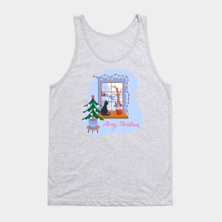 Cozy Christmas print Tank Top